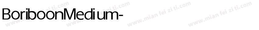 Boriboon Medium字体转换